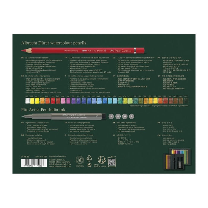 Faber-Castell Albrecht Dürer & Pitt Artist Pen Gift Set of 37