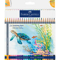 Faber-Castell Tropical Escapes Goldfaber Aqua Watercolour Pencil Set of 24 - Underwater Treasures