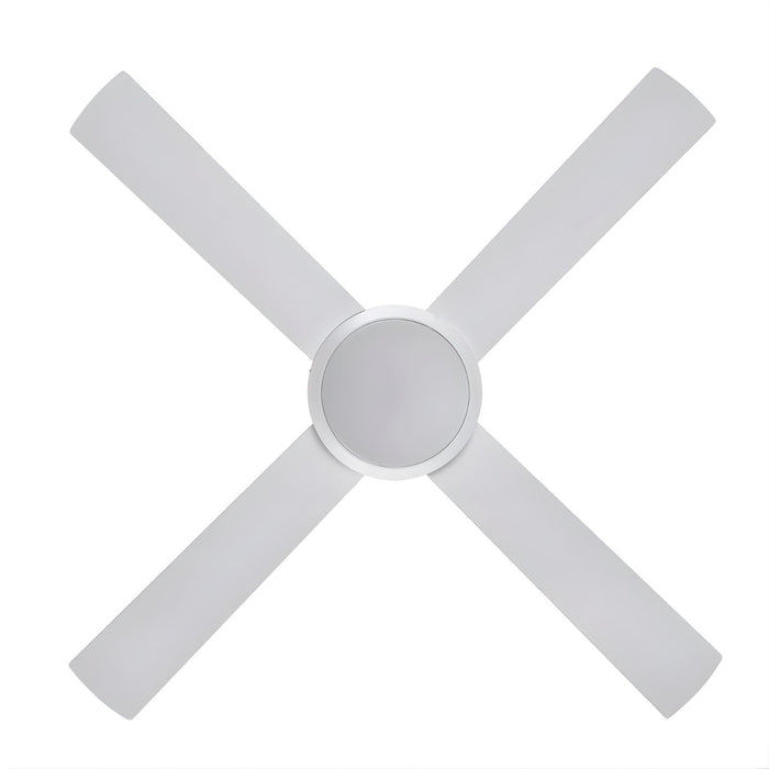 Blades Fanco Eco Silent Pro 52'' (132cm) DC Ceiling Fan with LED Light White F1121/101C - The Blue Space