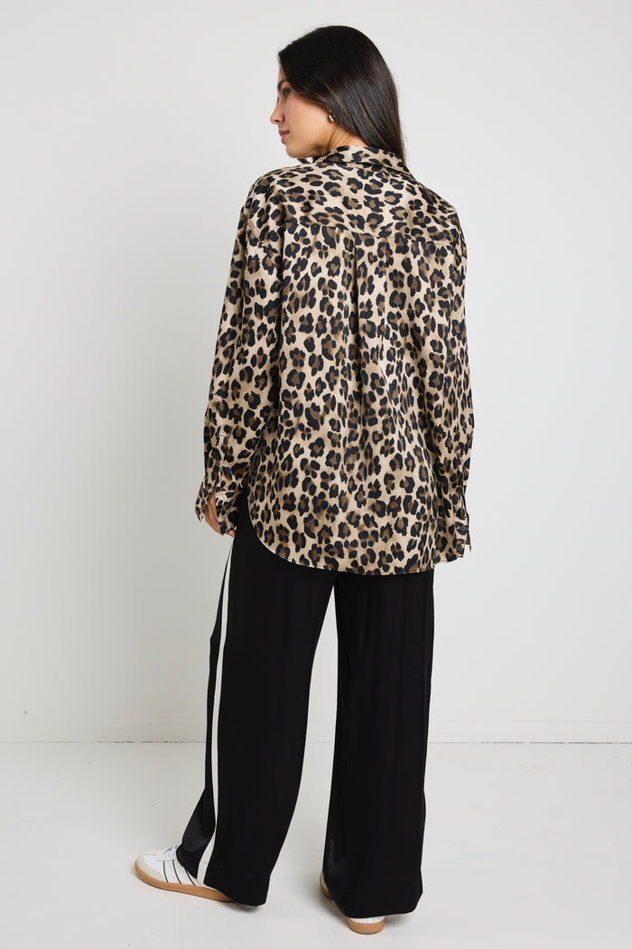 Felix Animal Satin Oversized Shirt