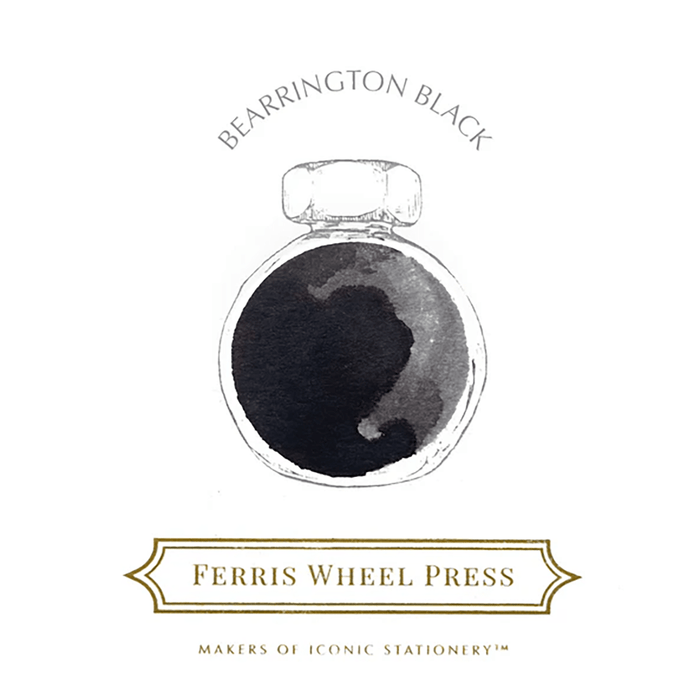 Ferris Wheel Press Ink Bottle - Bearrington Black  - 38ml - Pen Boutique Ltd