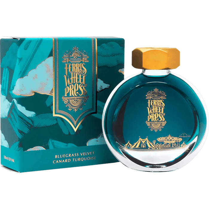 Ferris Wheel Press Ink Bottle - Bluegrass Velvet - 38ml - Pen Boutique Ltd