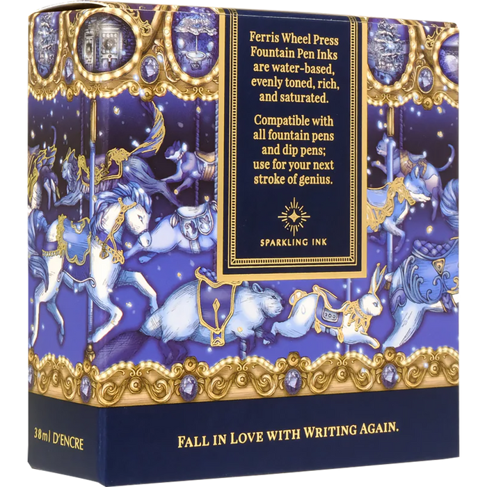 Ferris Wheel Press Ink Bottle - Crystal Blue Legacy - 38ml - Pen Boutique Ltd