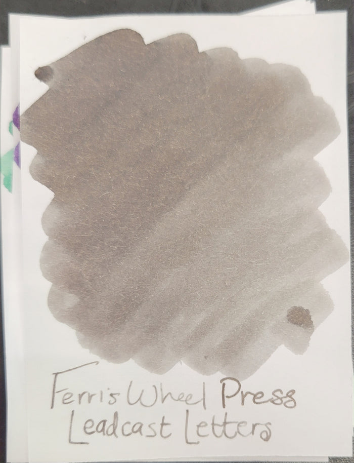 Ferris Wheel Press Ink Bottle - Leadcast Letters  - 38ml - Pen Boutique Ltd