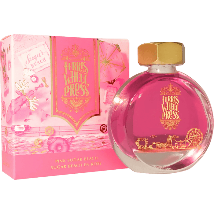 Ferris Wheel Press Ink Bottle - Pink Sugar Beach - 38ml - Pen Boutique Ltd
