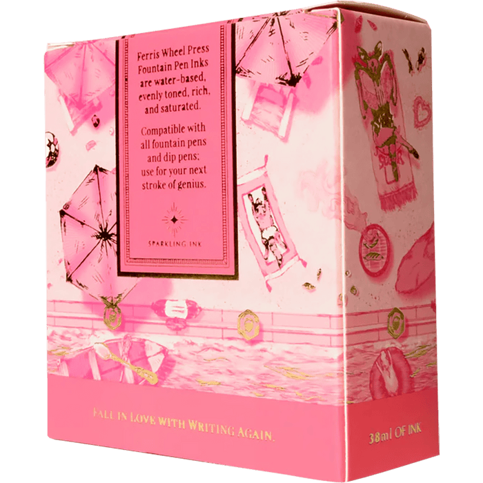 Ferris Wheel Press Ink Bottle - Pink Sugar Beach - 38ml - Pen Boutique Ltd