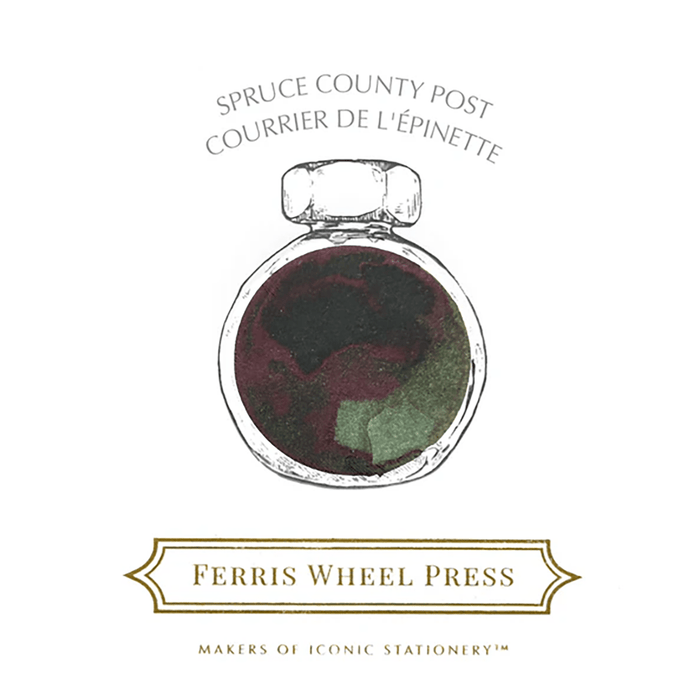 Ferris Wheel Press Ink Bottle - Spruce County Post - 38ml - Pen Boutique Ltd