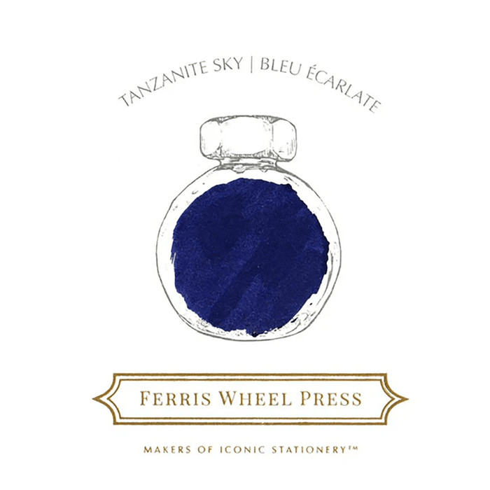 Ferris Wheel Press Ink Bottle - Tanzanite Sky - 38ml - Pen Boutique Ltd