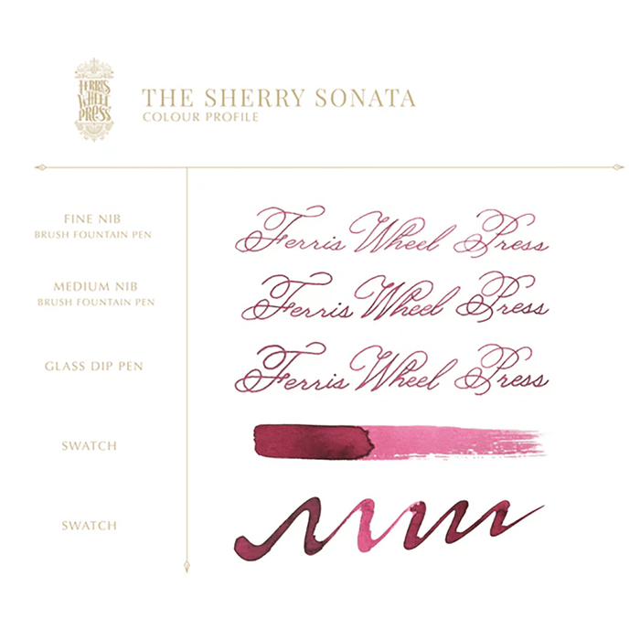 Ferris Wheel Press Ink Bottle - The Sherry Sonata  - 38ml - Pen Boutique Ltd