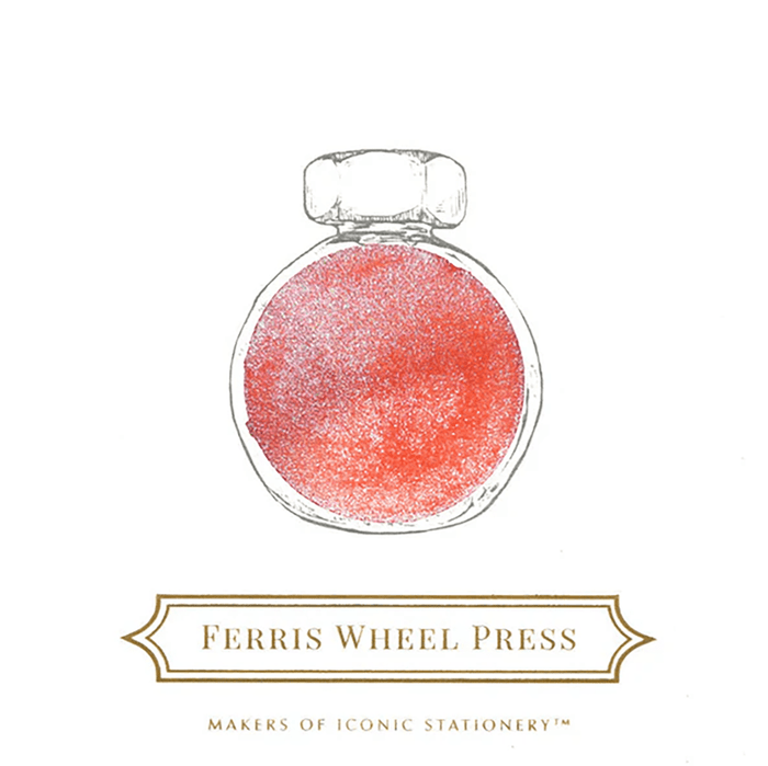 Ferris Wheel Press Ink Bottle - Wonderland In Coral - 38ml - Pen Boutique Ltd