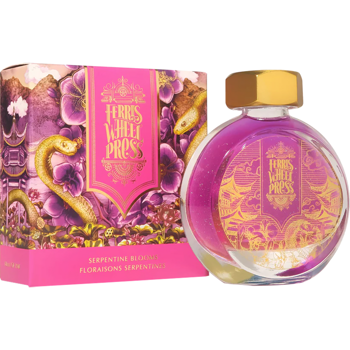 Ferris Wheel Press LNY x Fête Chinoise Ink Bottle - Serpentine Blooms - 38ml - Pen Boutique Ltd