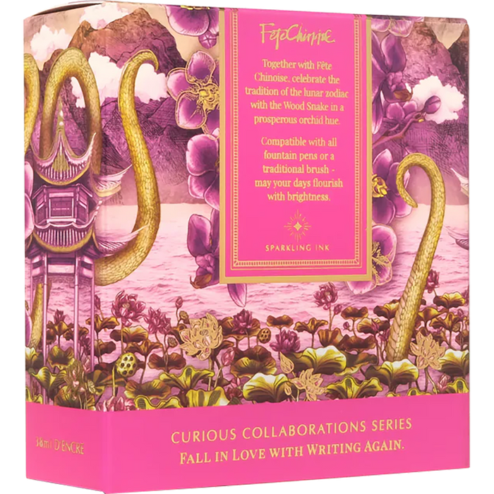 Ferris Wheel Press LNY x Fête Chinoise Ink Bottle - Serpentine Blooms - 38ml - Pen Boutique Ltd