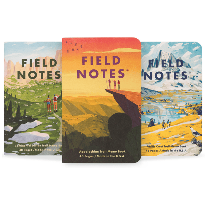 Field Notes Explore America Series B: Triple Crown of Hiking 3-Pack Memo Books - Pen Boutique Ltd