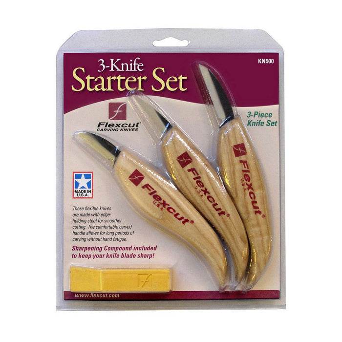 Flexcut 3-Knife Starter Set of 3 - Clearance