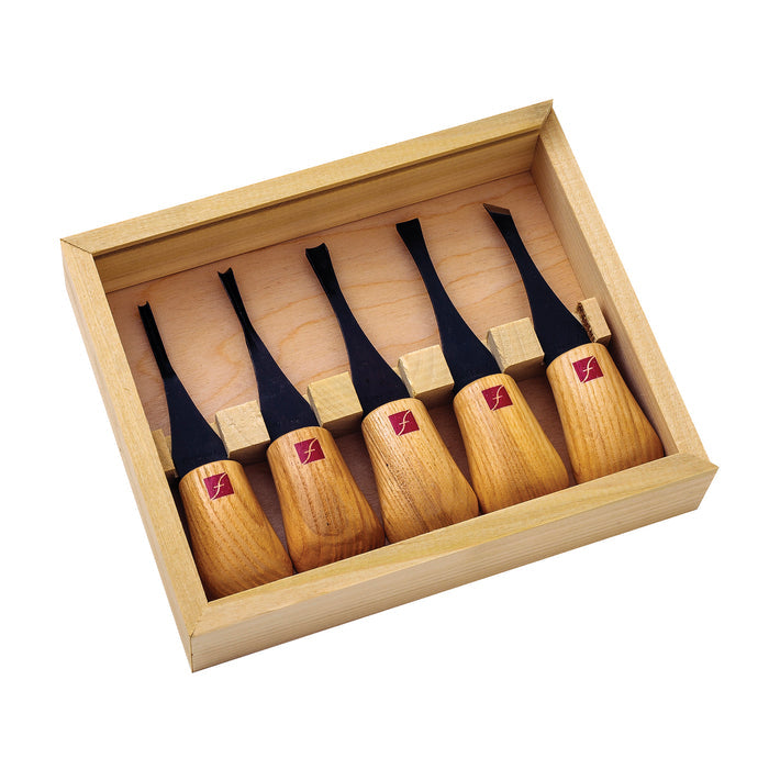 Flexcut Wood Carving Palm Tool Beginners Set of 5 - Clearance