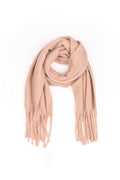 Tan scarf on a white background