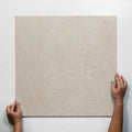 Single with Hand Frankie Vanilla External Porcelain Tile P5 600 x 600mm FRAWHX4 - The Blue Space