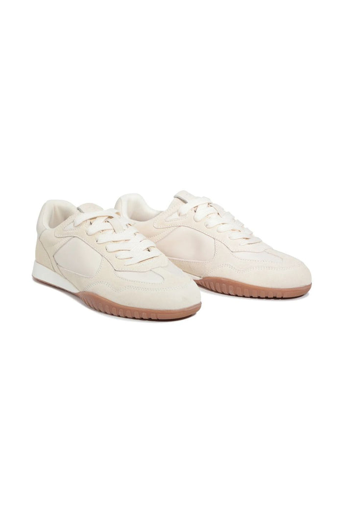 Glinda Off White Suede Casual Sneaker
