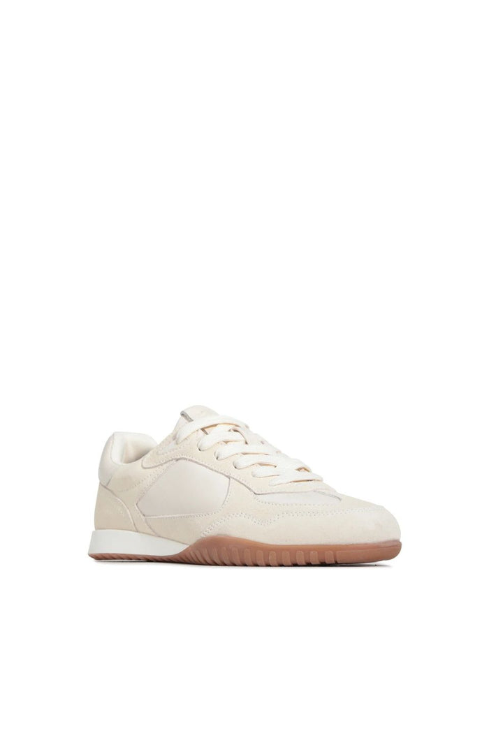 Glinda Off White Suede Casual Sneaker