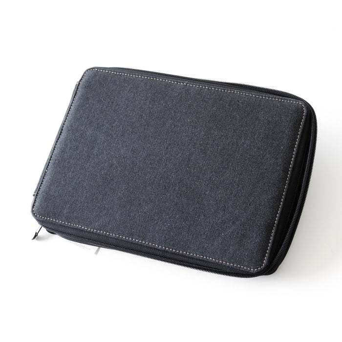 Global Art Canvas Pencil Case - Black - (Holds 120)