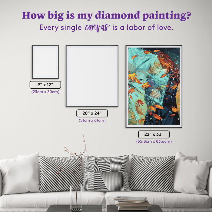 Diamond Painting Gone with the Wind 22" x 33" (55.8cm x 83.6cm) / Square with 57 Colors including 3 ABs and 1 Fairy Dust Diamond / 75,264