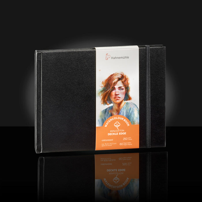 Hahnemühle® Deckled Edge Watercolour Book 100% Cotton 4" x 6" - Landscape