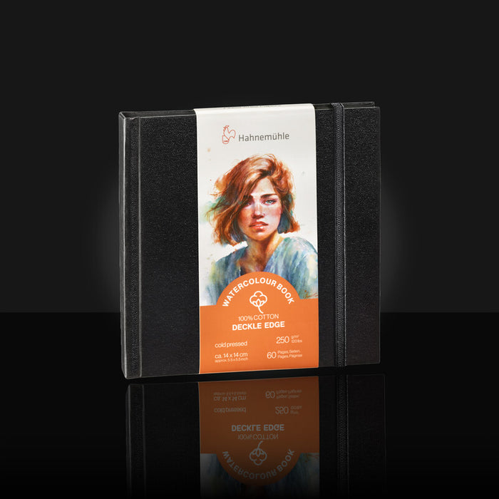 Hahnemühle® Deckled Edge Watercolour Book 100% Cotton 5.5" x 5.5" - Square
