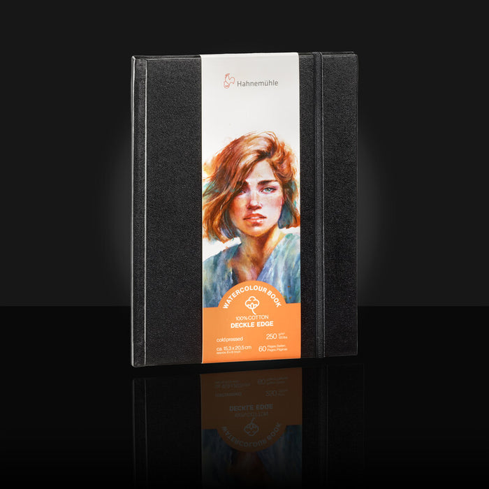 Hahnemühle® Deckled Edge Watercolour Book 100% Cotton 6" x 8" - Portrait