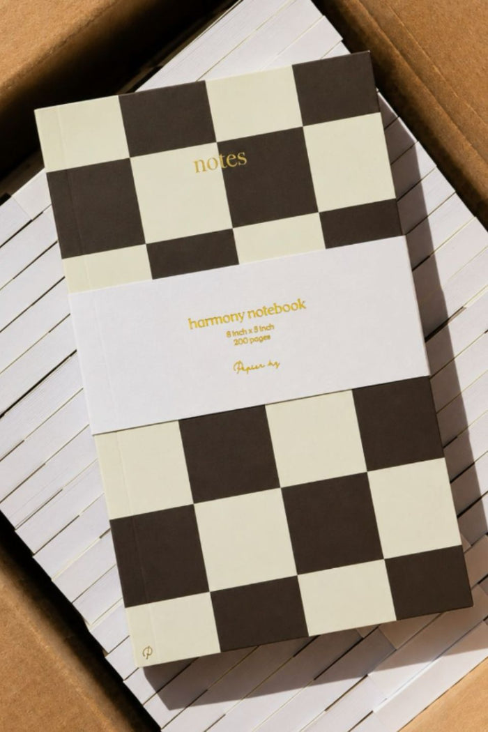 Harmony Notes Chocolate Check 200 Page Notebook