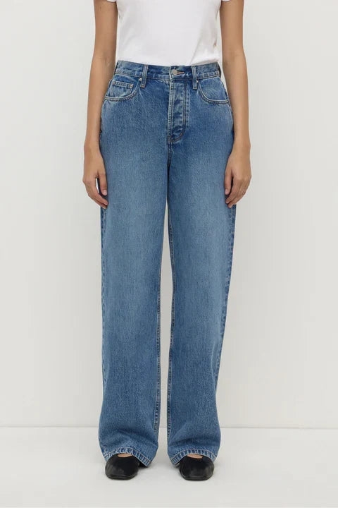 High Classic Blue Rise Straight Jean