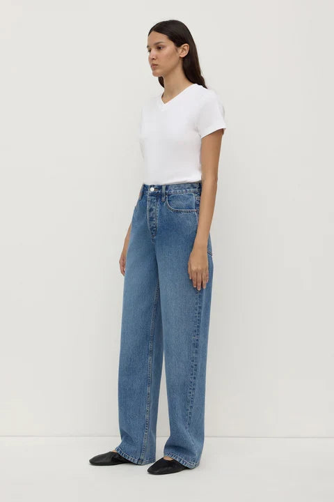 High Classic Blue Rise Straight Jean