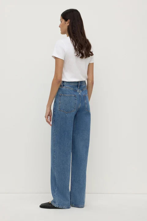 High Classic Blue Rise Straight Jean