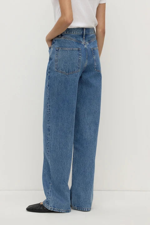 High Classic Blue Rise Straight Jean
