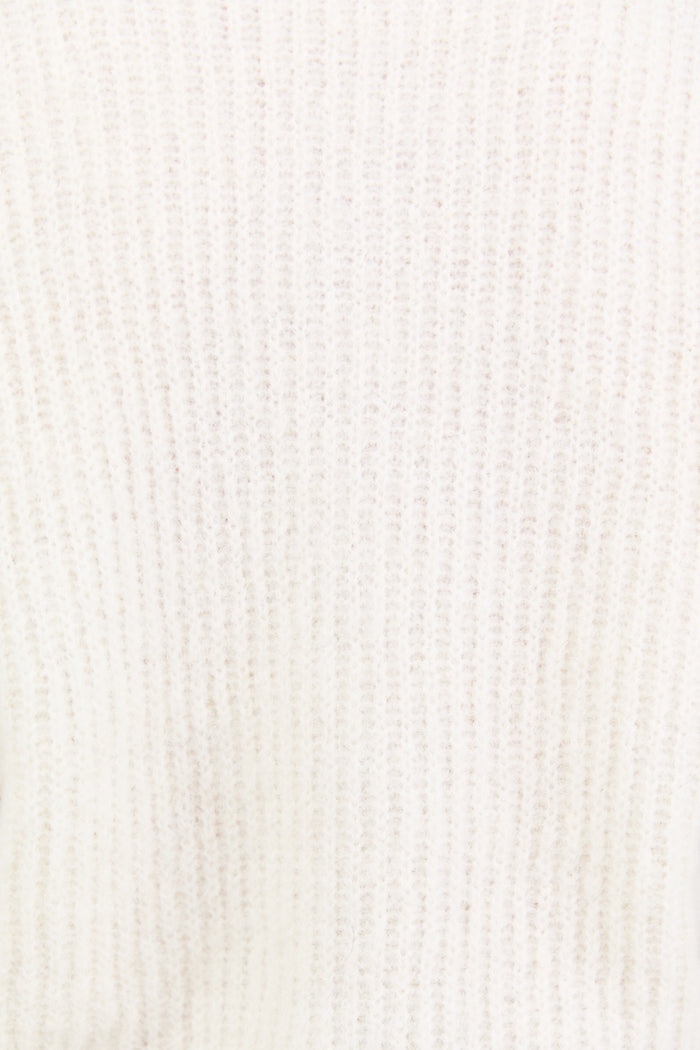 Close-up of a textured white fabric