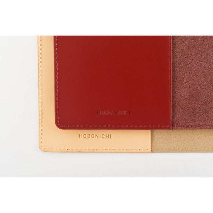 Hobonichi 5-Year Techo Leather Large Cover - Red - A5 - Pen Boutique Ltd