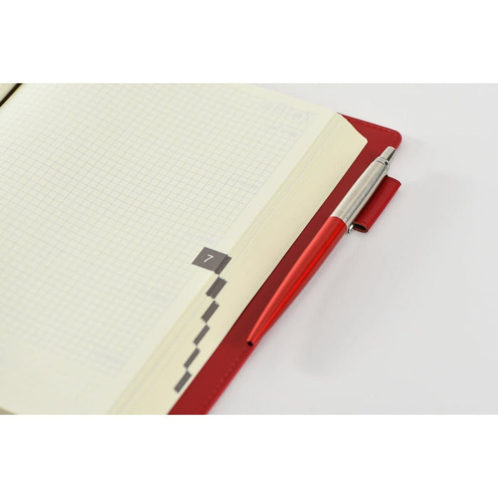 Hobonichi 5-Year Techo Leather Large Cover - Red - A5 - Pen Boutique Ltd