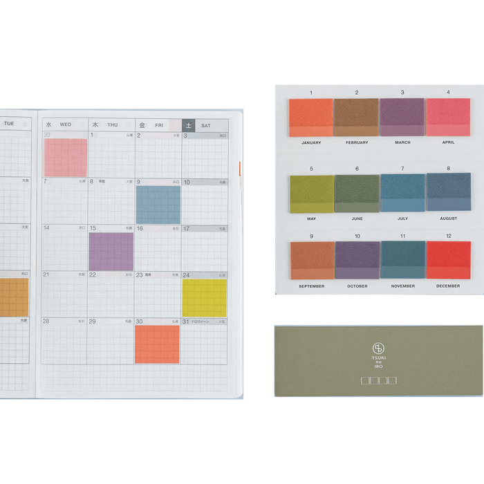 Hobonichi Translucent Sticky Notes - TSUKI no IRO (Tiles) - Pen Boutique Ltd