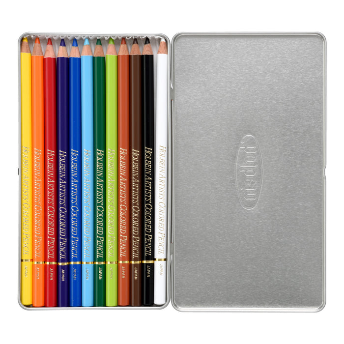 Holbein Artists' Colored Pencil Set of 12 - Basic