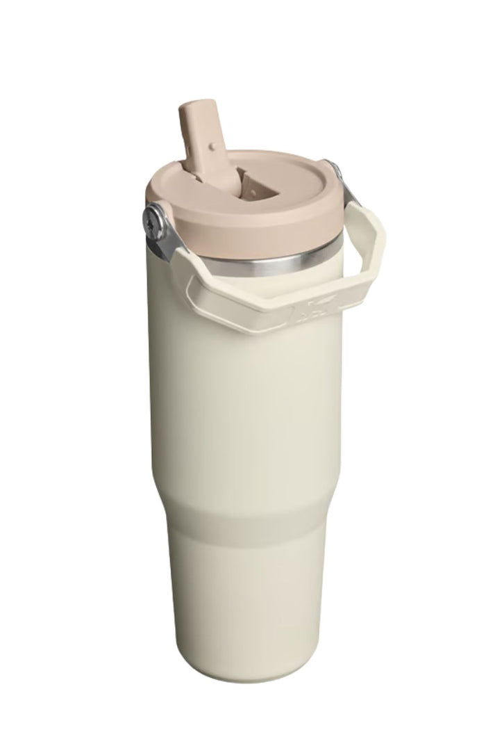 IceFlow Cream Flip Straw Top Handle 887ml 2.0 Tumbler