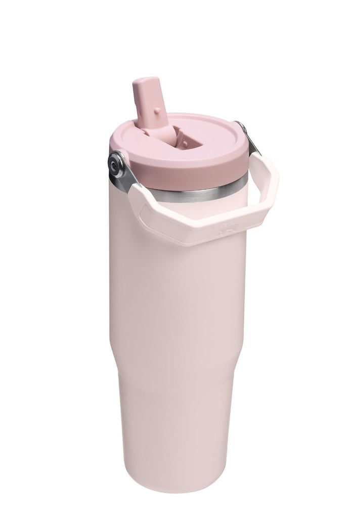 IceFlow Rose Quartz Flip Straw Top Handle 887ml 2.0 Tumbler