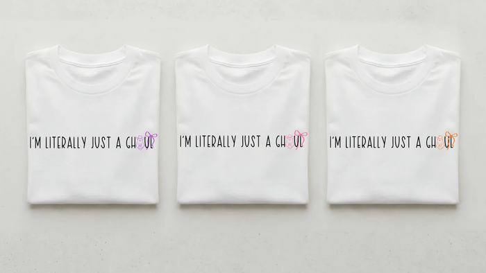 I'm literally just a ghoul-PURPLE Halloween T-Shirt