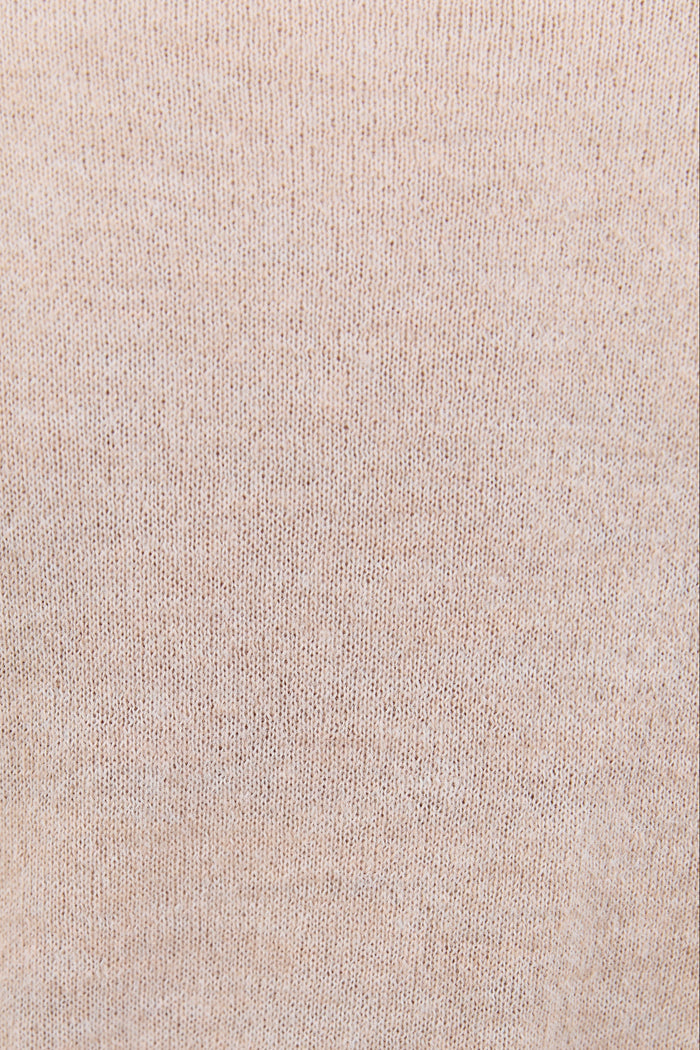 Close-up of beige fabric texture