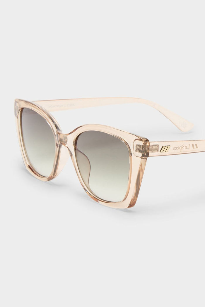 Incantation Sand Clear Round Khaki Lens Sunglasses