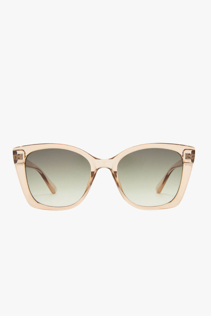 Incantation Sand Clear Round Khaki Lens Sunglasses