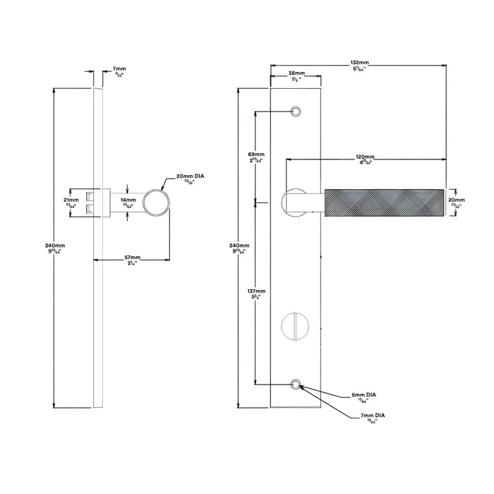 Line Drawing Lever Iver Brunswick Lever Rectangular Backplate Privacy Kit Brushed Gold  16252KPRIV60 - The Blue Space