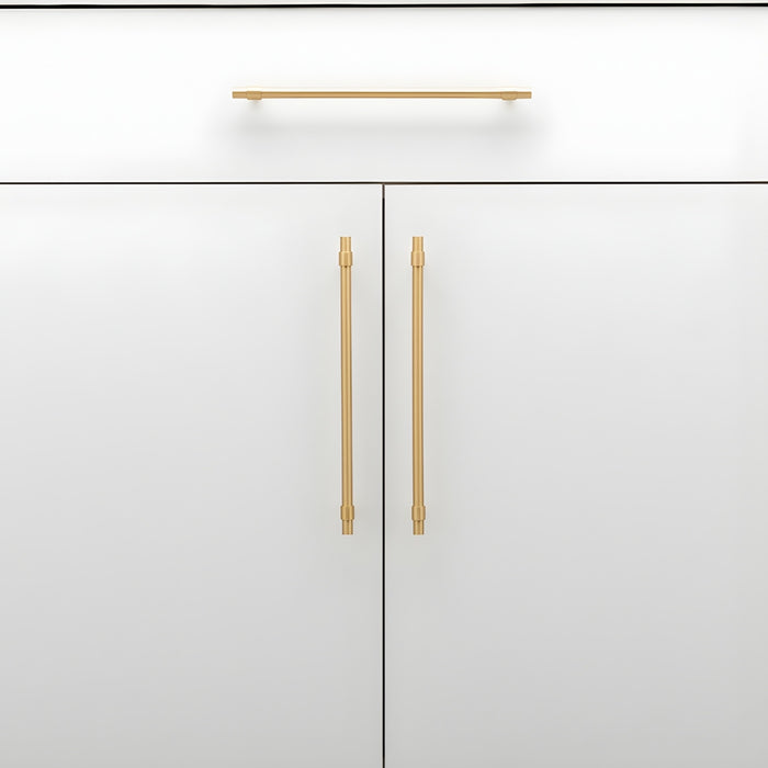 Detail3 Iver Helsinki 256mm Cabinet Pull Handle Brushed Brass 21026 - The Blue Space