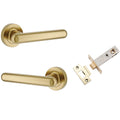 Iver Puerto Lever Round Rose Passage Kit Brushed Gold PVD 24000KPASS60 - The Blue Space