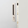 Lifestyle Iver Rectangular Sliding Door Pull Entrance Kit with High Security Lock Satin Nickel 21419E - The Blue Space