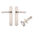 Iver Sarlat Lever Oval Backplate Passage Kit Satin Nickel 14724KPASS60 - The Blue Space