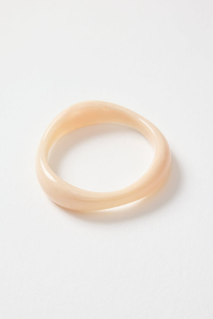 ivory resin bangle